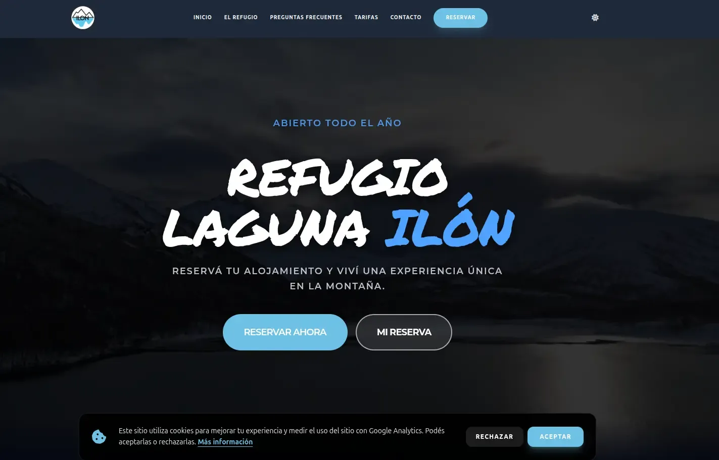 Refugio Ilón · Booking Platform